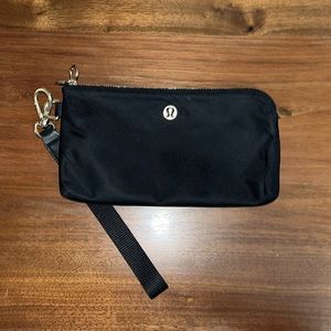 Large Lululemon black wristlet